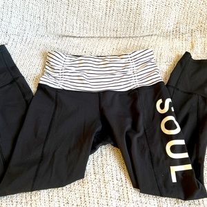 Lululemon x SoulCycle Leggings with zip detail